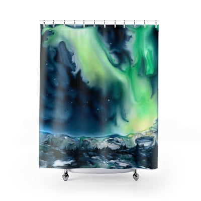 Duschvorhang Aurora Borealis