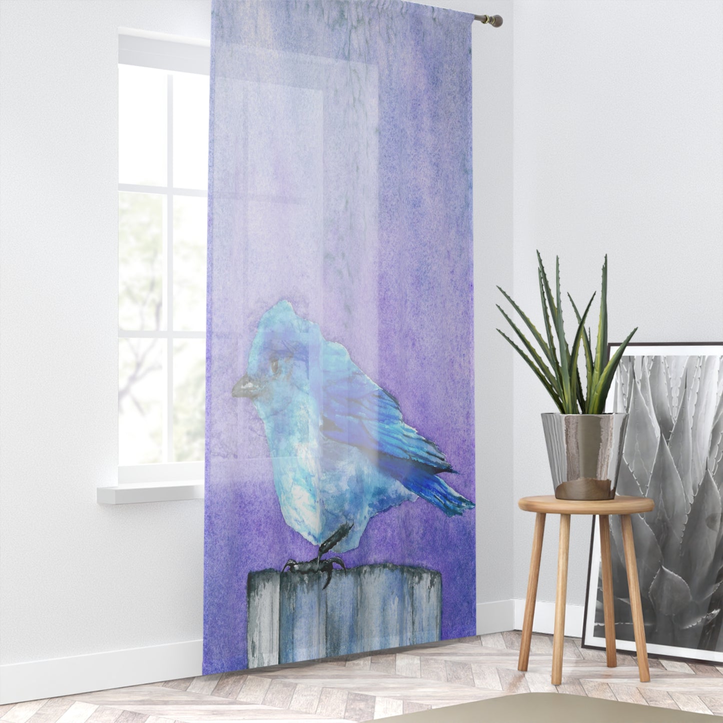 Bluebird Bliss Black Out or Sheer Curtains