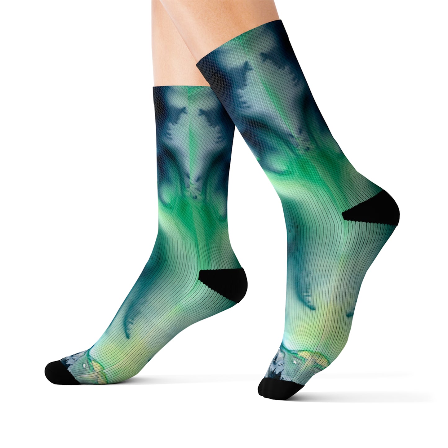 Aurora Borealis Designer Socken