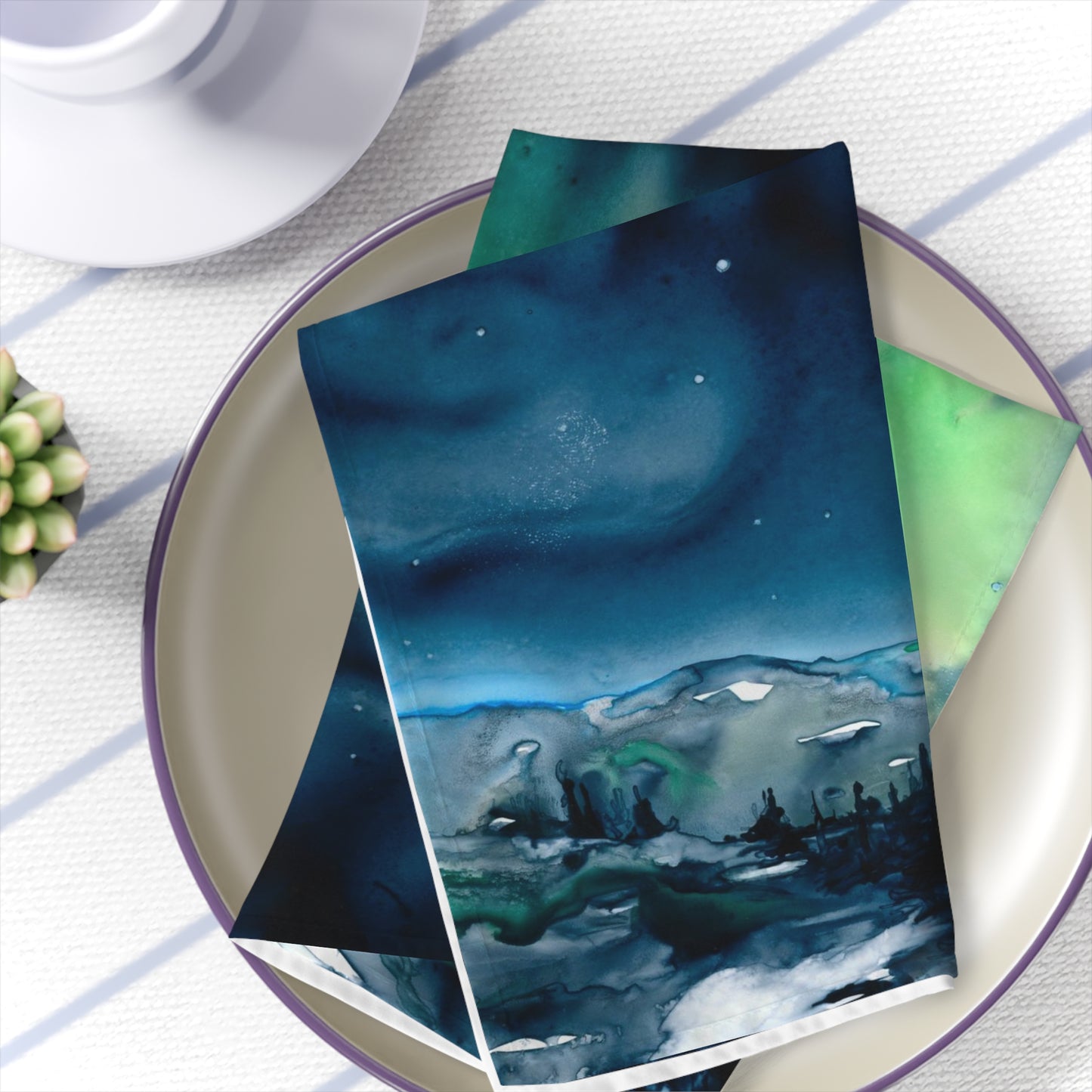 Aurora Borealis Cloth Napkins