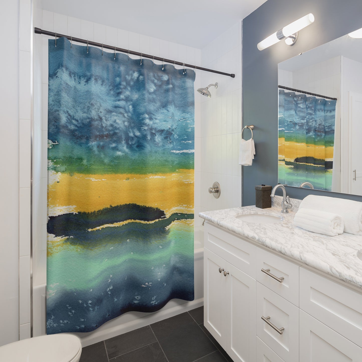 Follow the Sun Shower Curtain