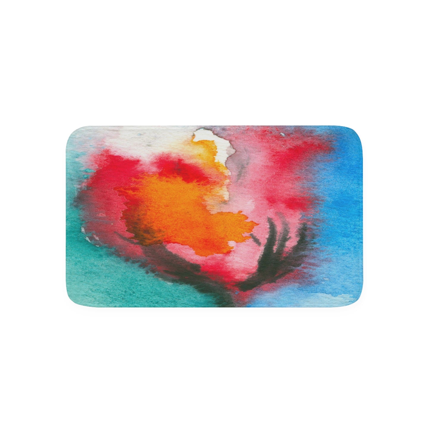 Abstract Tulip Bath Mat