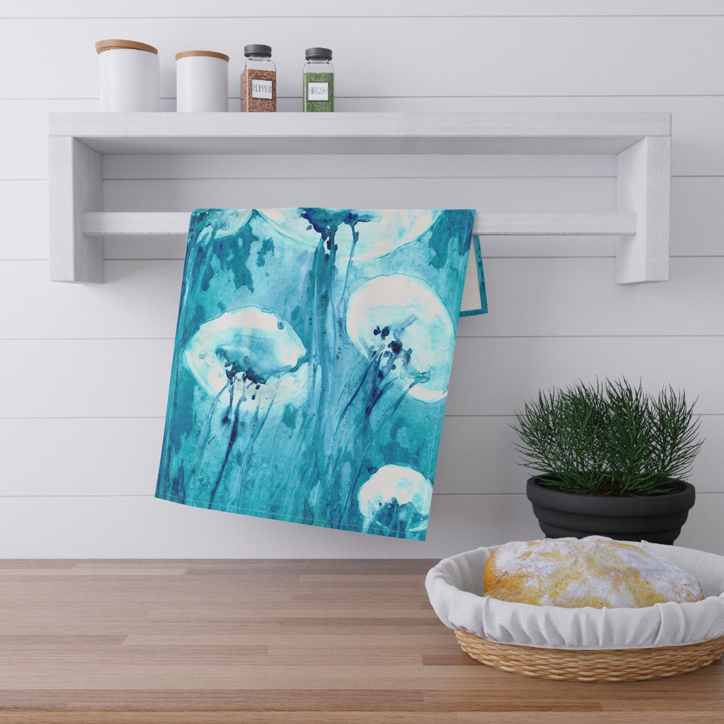 Jellyfish Garden Cotton Tea Towels