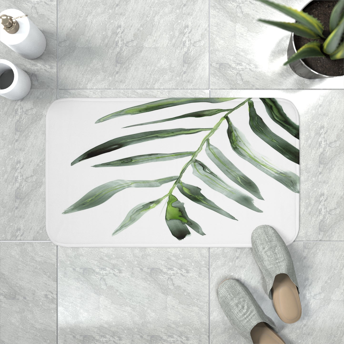 Palm Frond Bath Mat