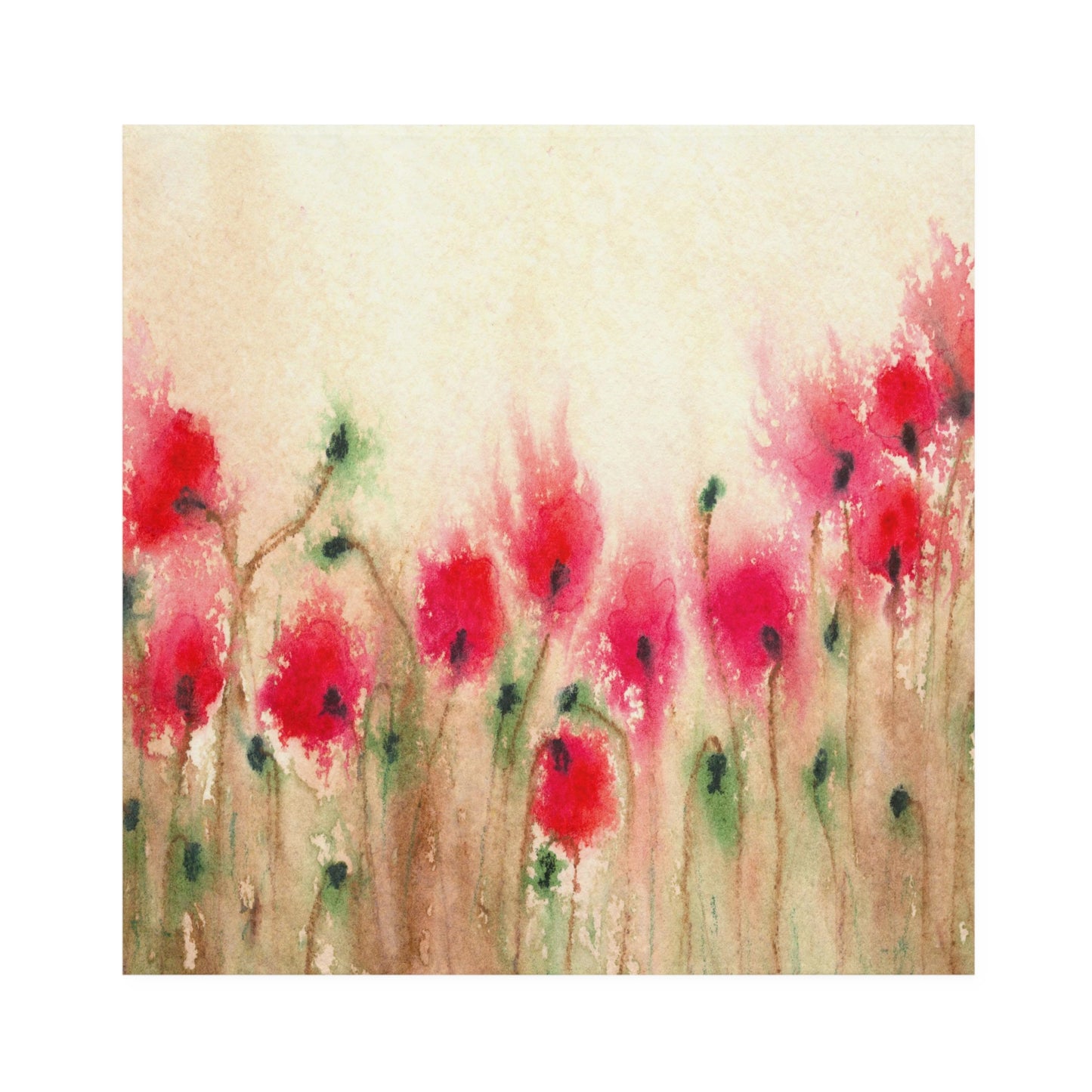Field of Poppies Cloth Napkins