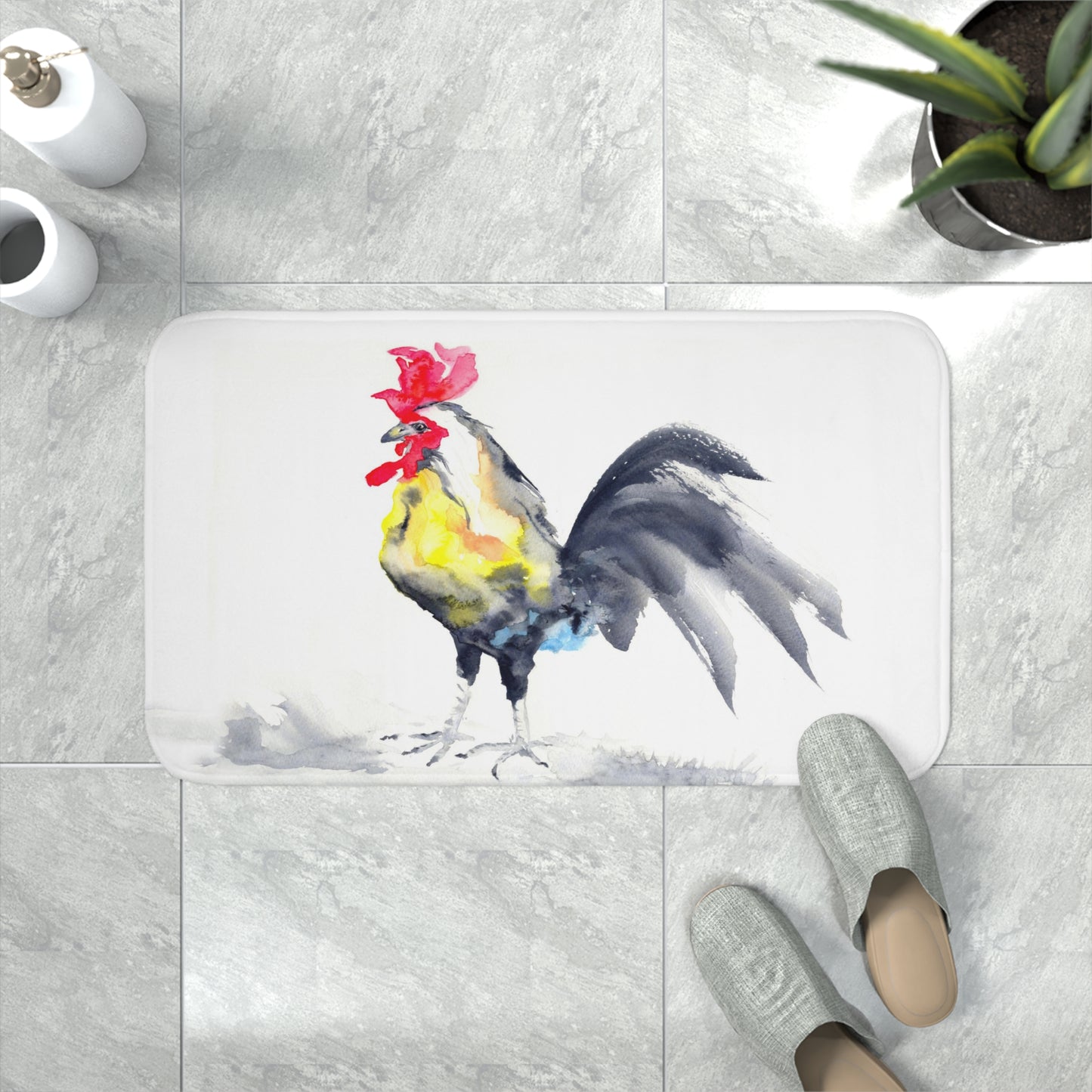 Rooster Bath Mat