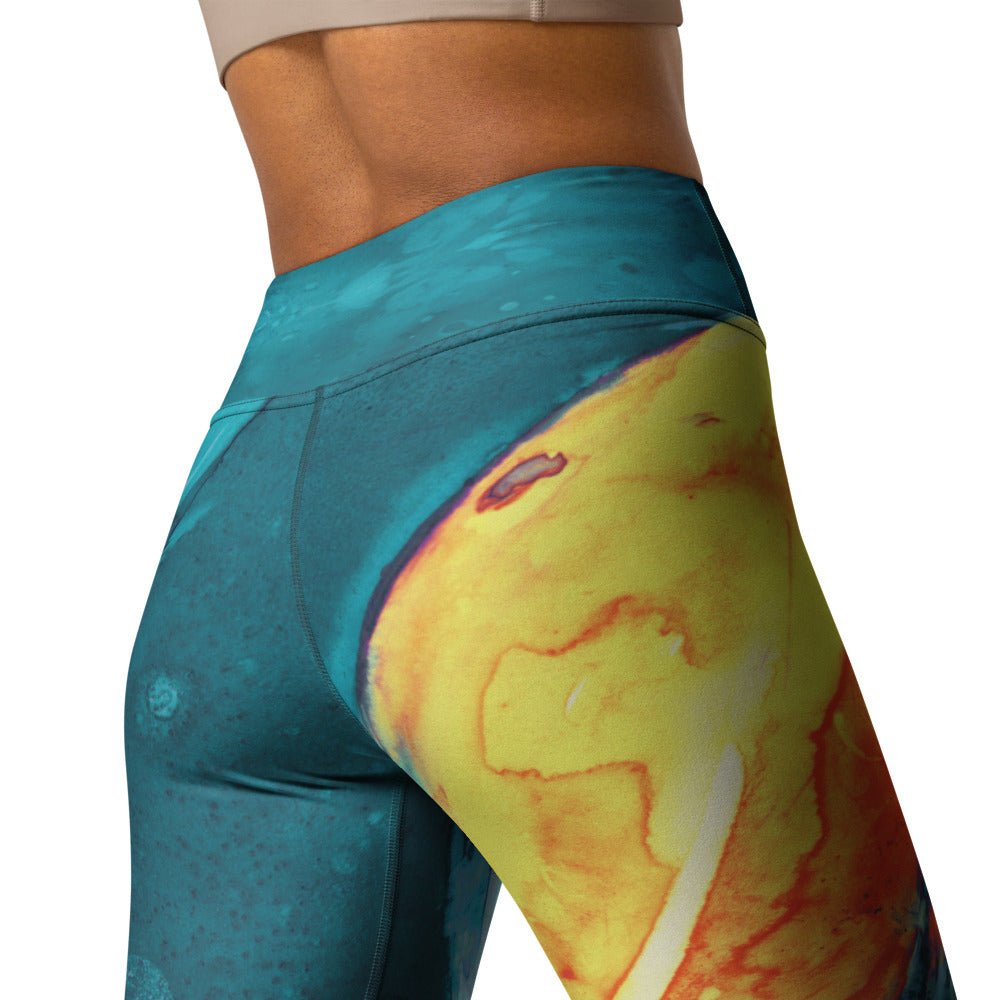 Water Ballet Koi Designer Leggings