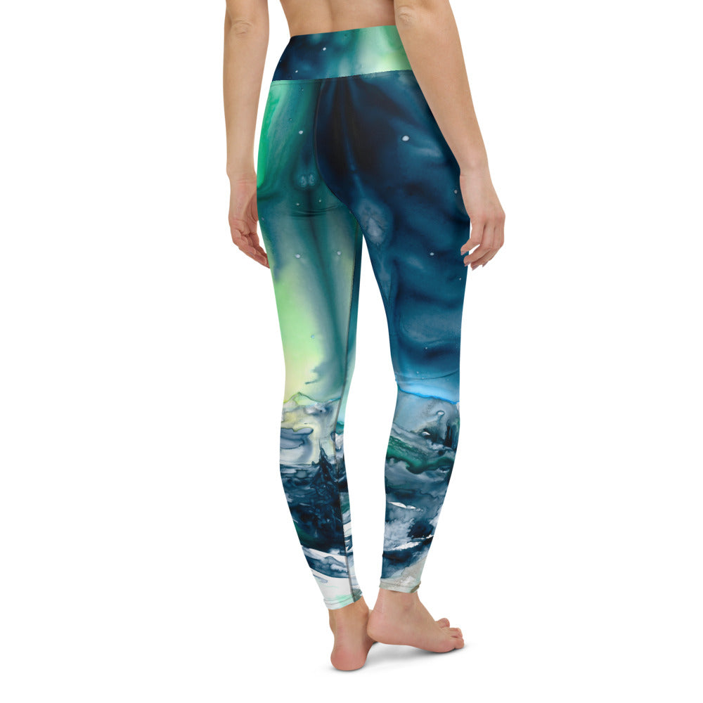 Aurora Borealis Designer Leggings