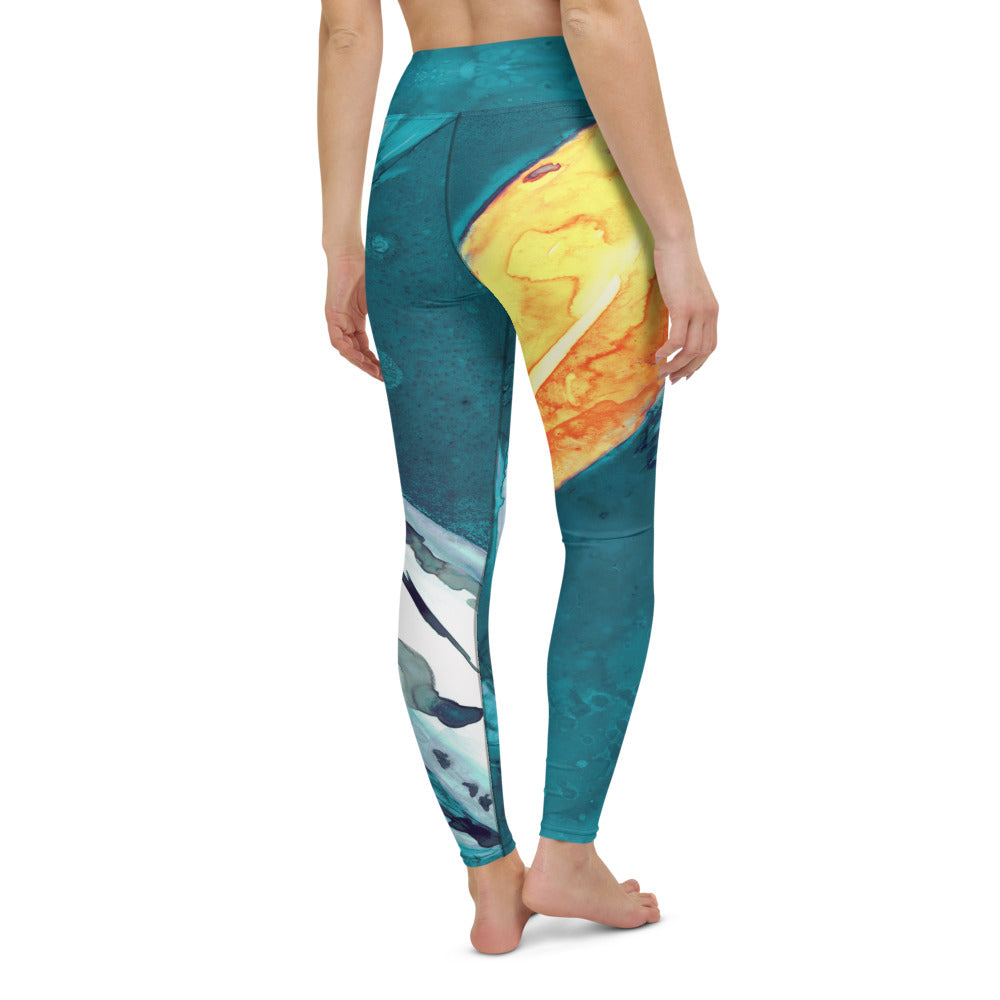 Water Ballet Koi Designer Leggings