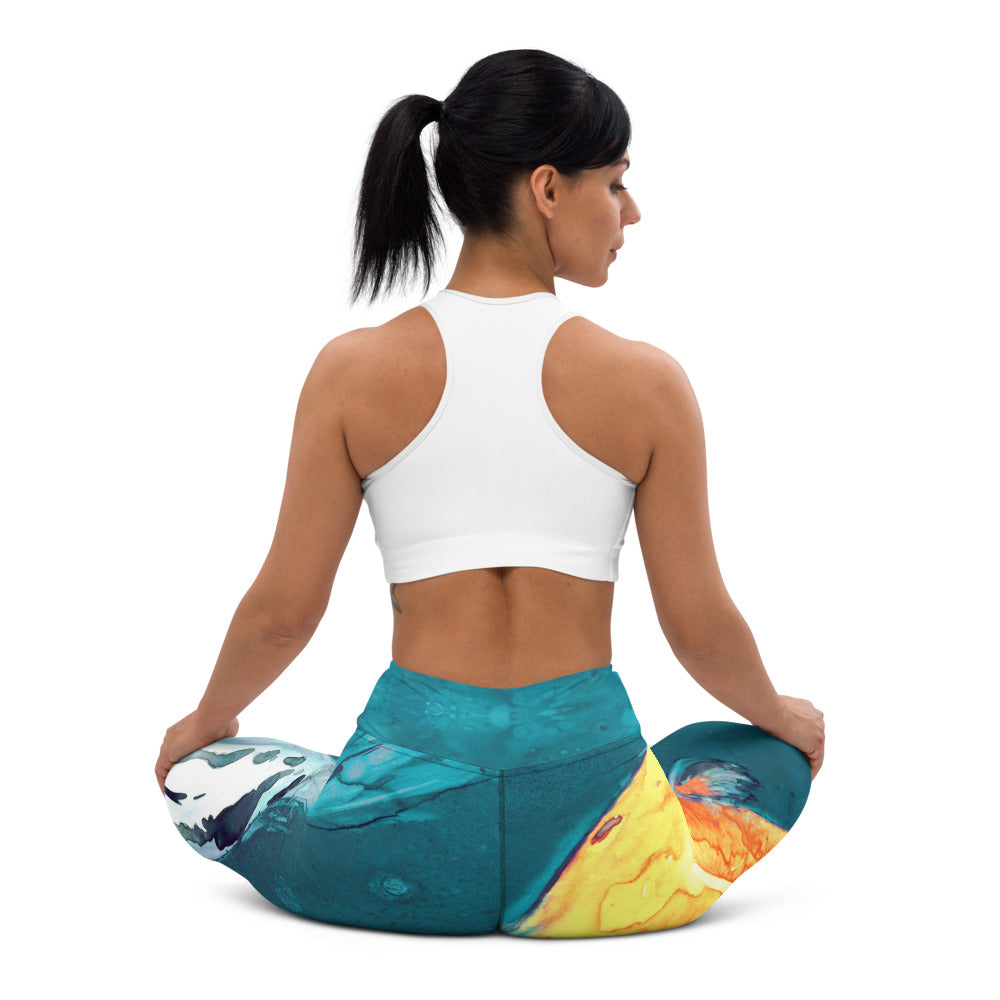 Water Ballet Koi Designer Leggings