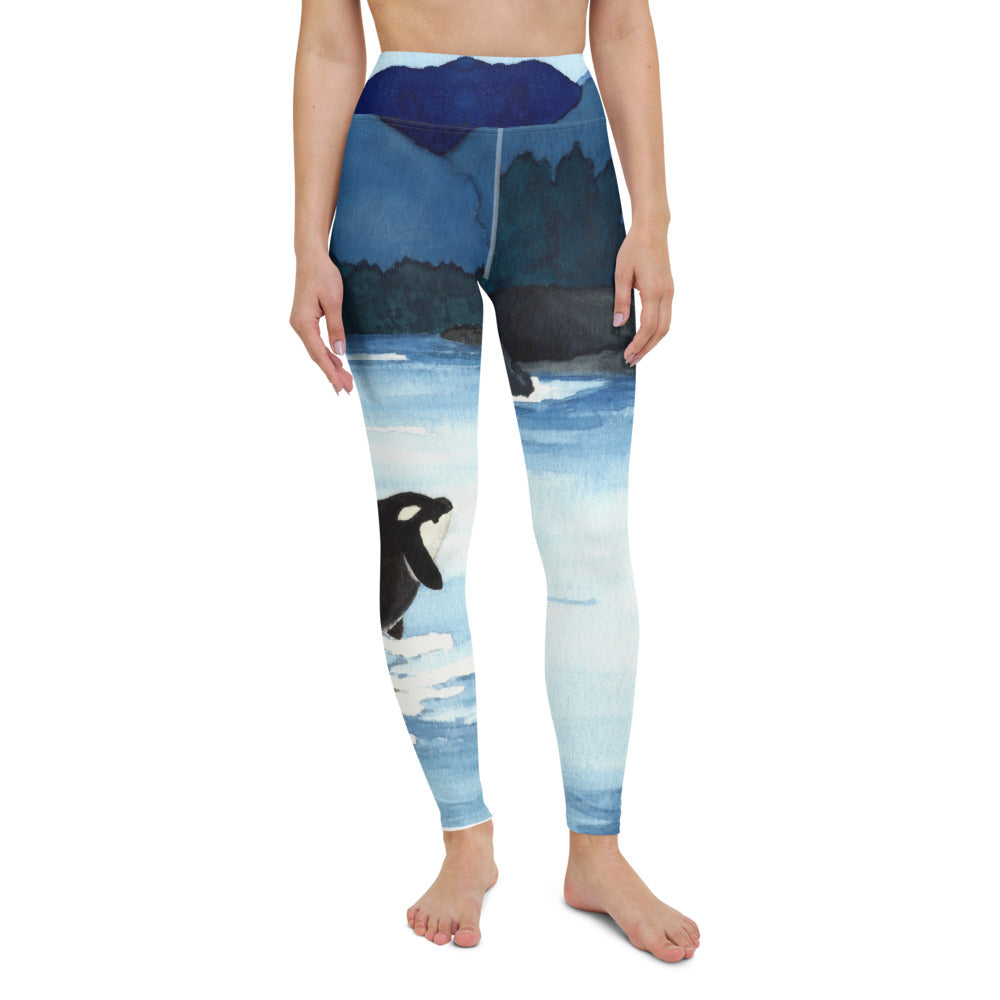 Orca Breach Designer-Leggings