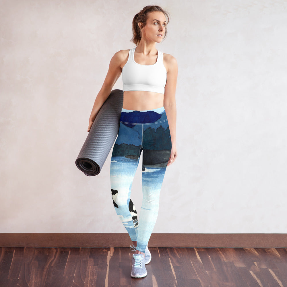Orca Breach Designer-Leggings