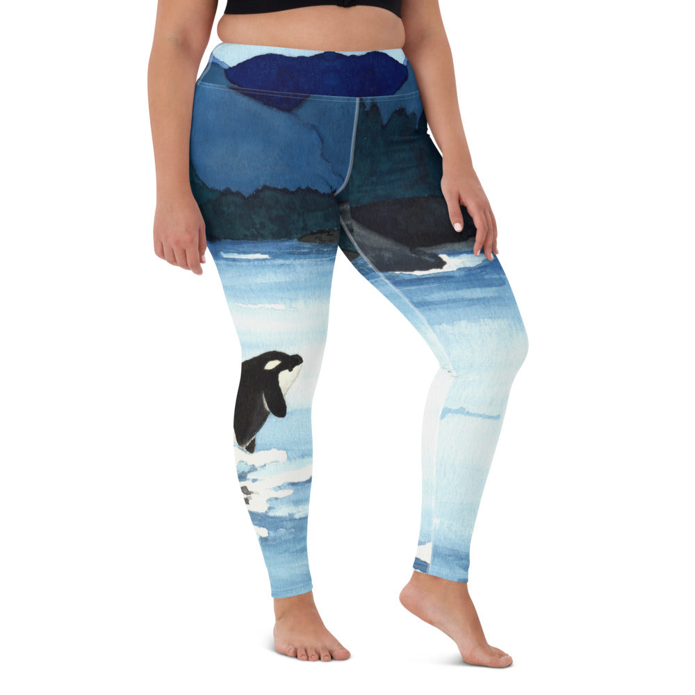 Orca Breach Designer-Leggings