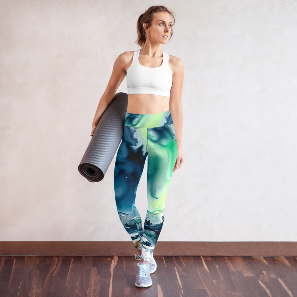 Aurora Borealis Designer Leggings