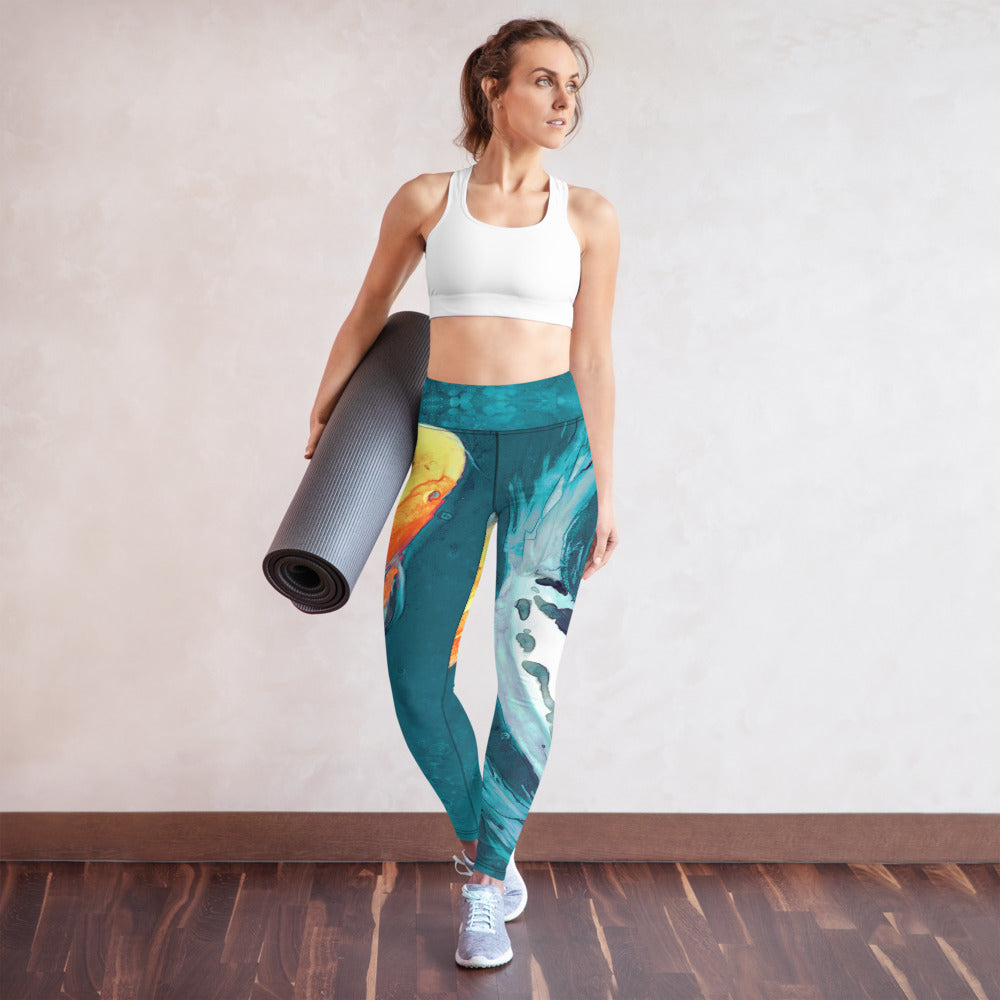 Water Ballet Koi Designer Leggings