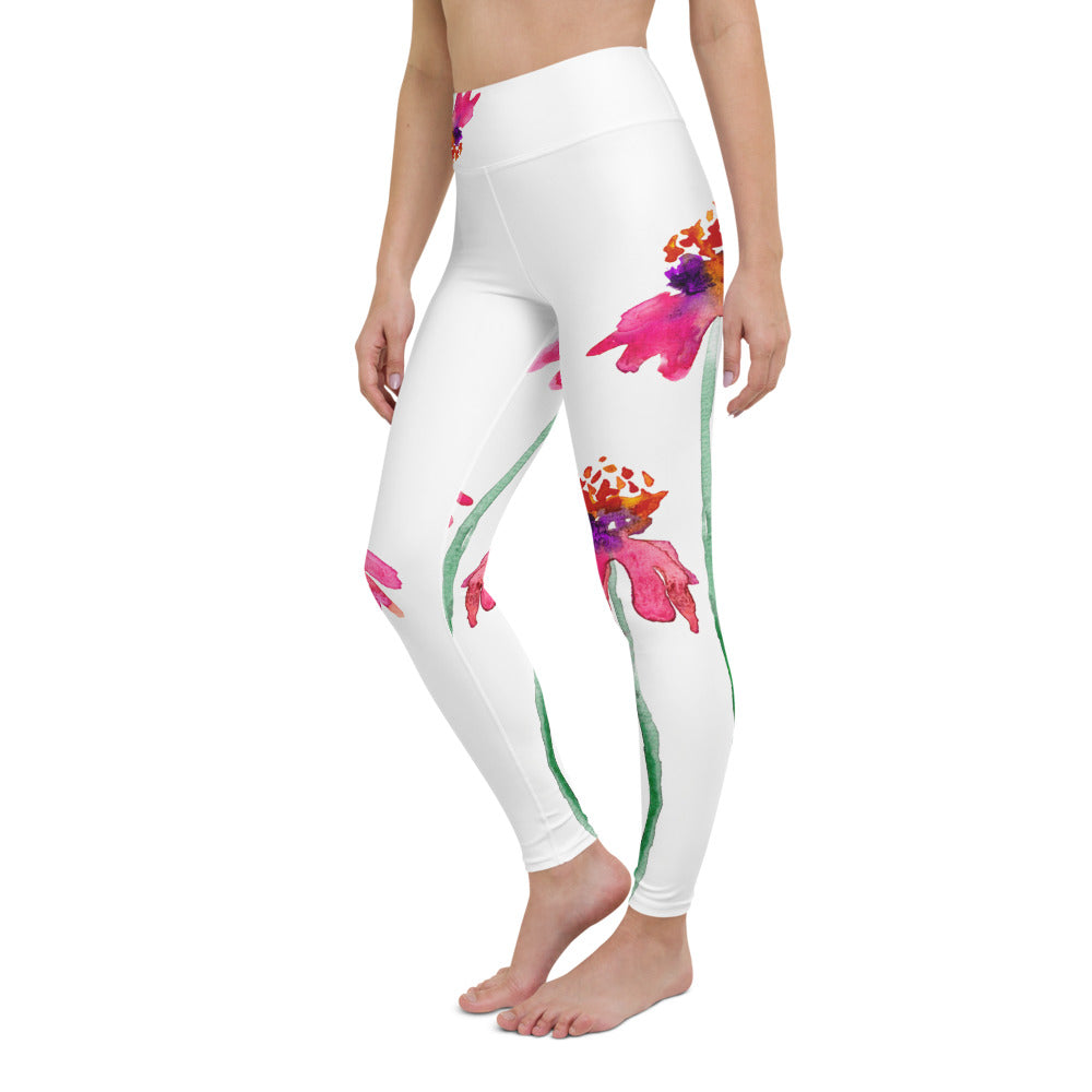 Echinacea Designer Leggings