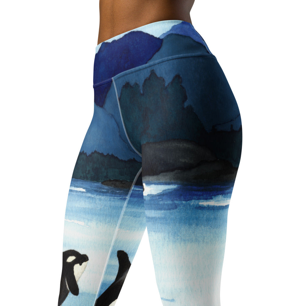 Orca Breach Designer-Leggings