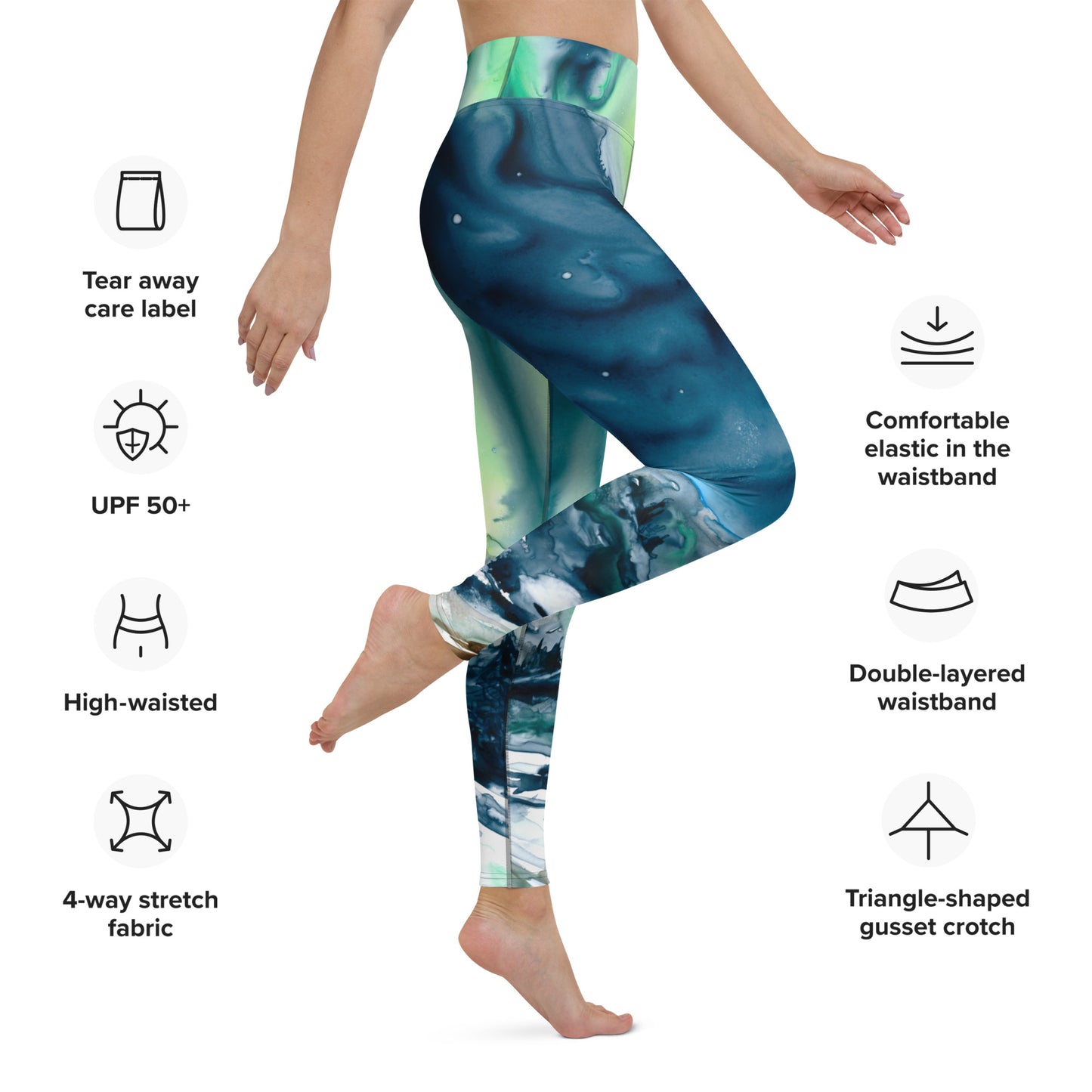 Aurora Borealis Designer Leggings