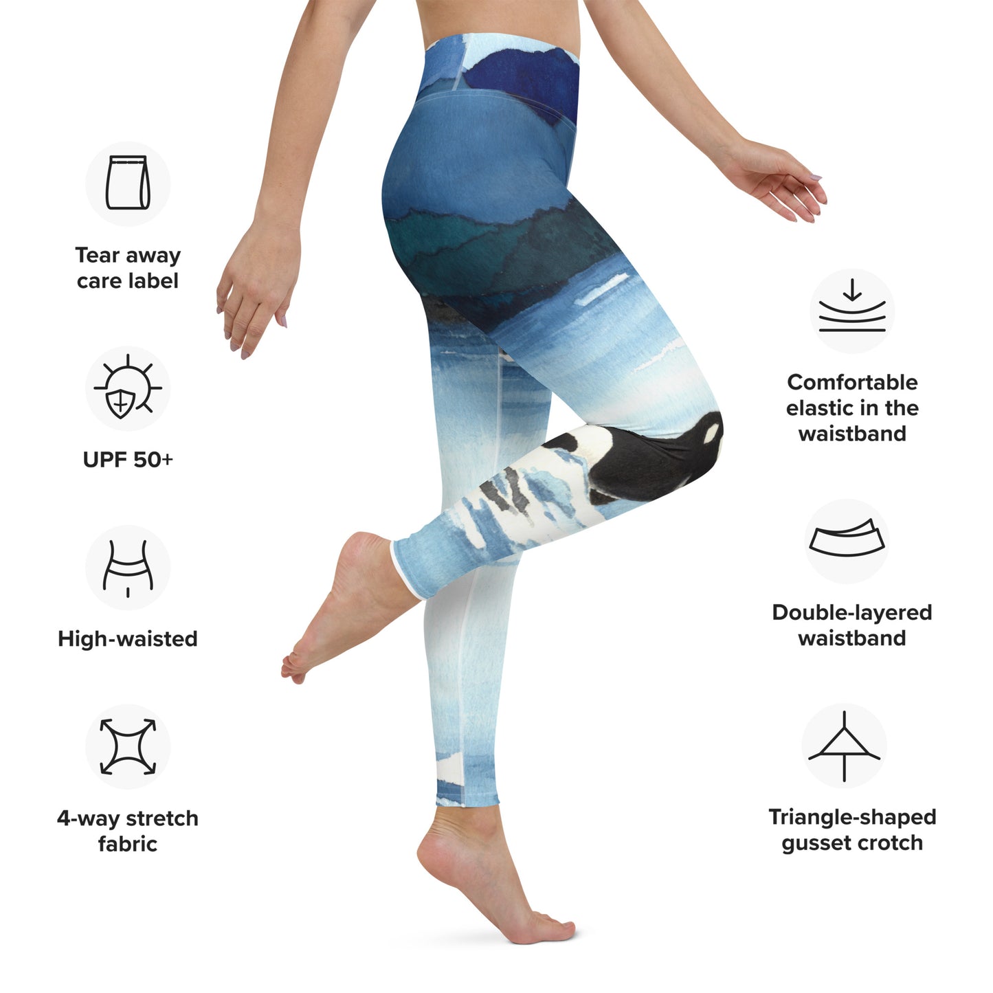 Orca Breach Designer-Leggings