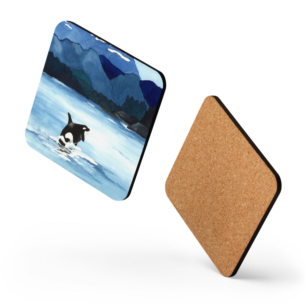 Orca Breach Coaster Set
