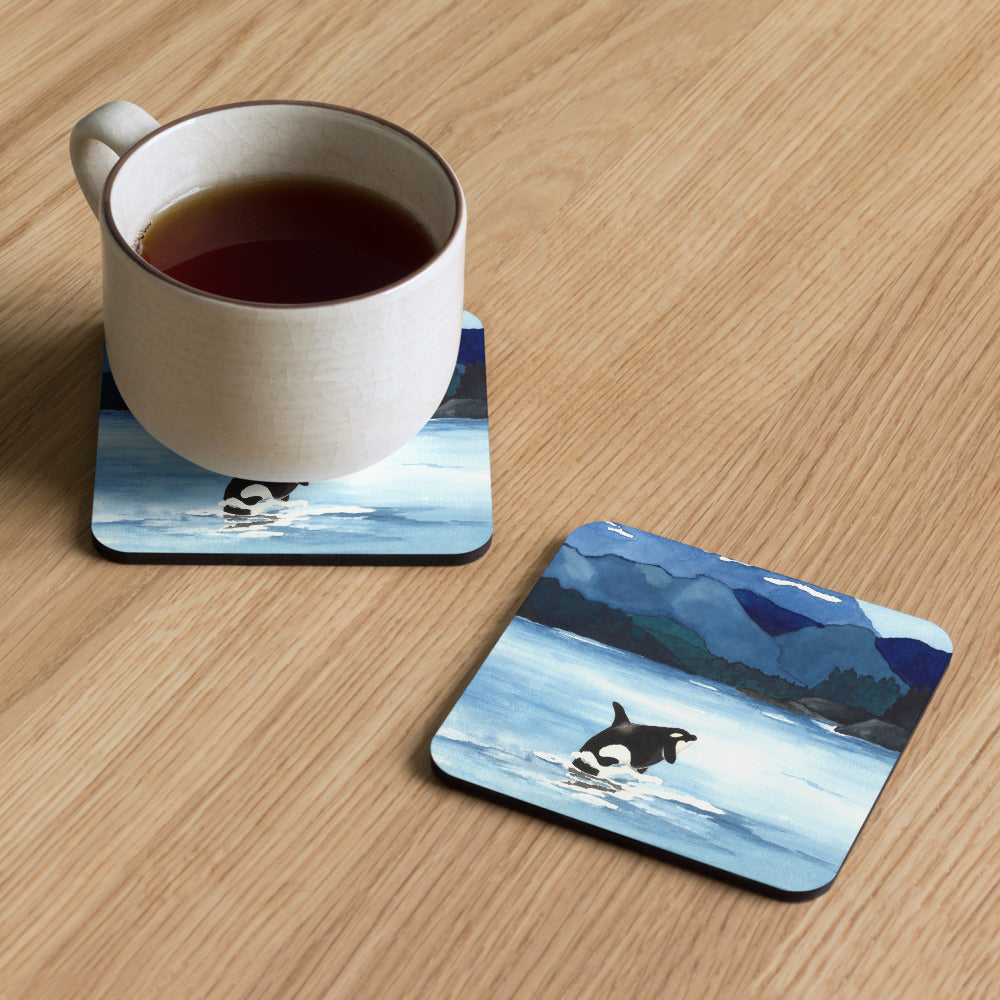 Orca Breach Coaster Set