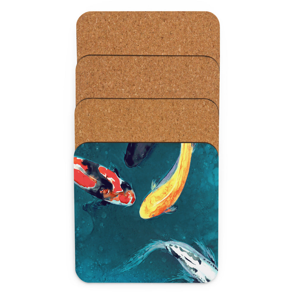 Water Ballet Koi Coaster Set