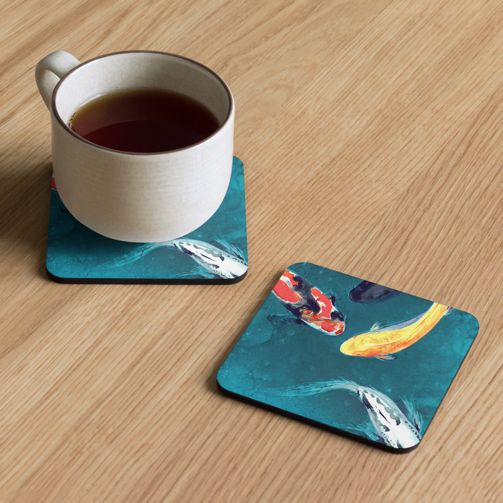 Water Ballet Koi Coaster Set