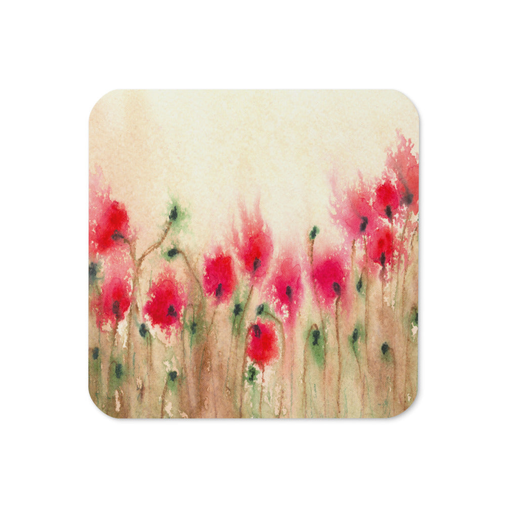 Field of Poppies Coaster Set