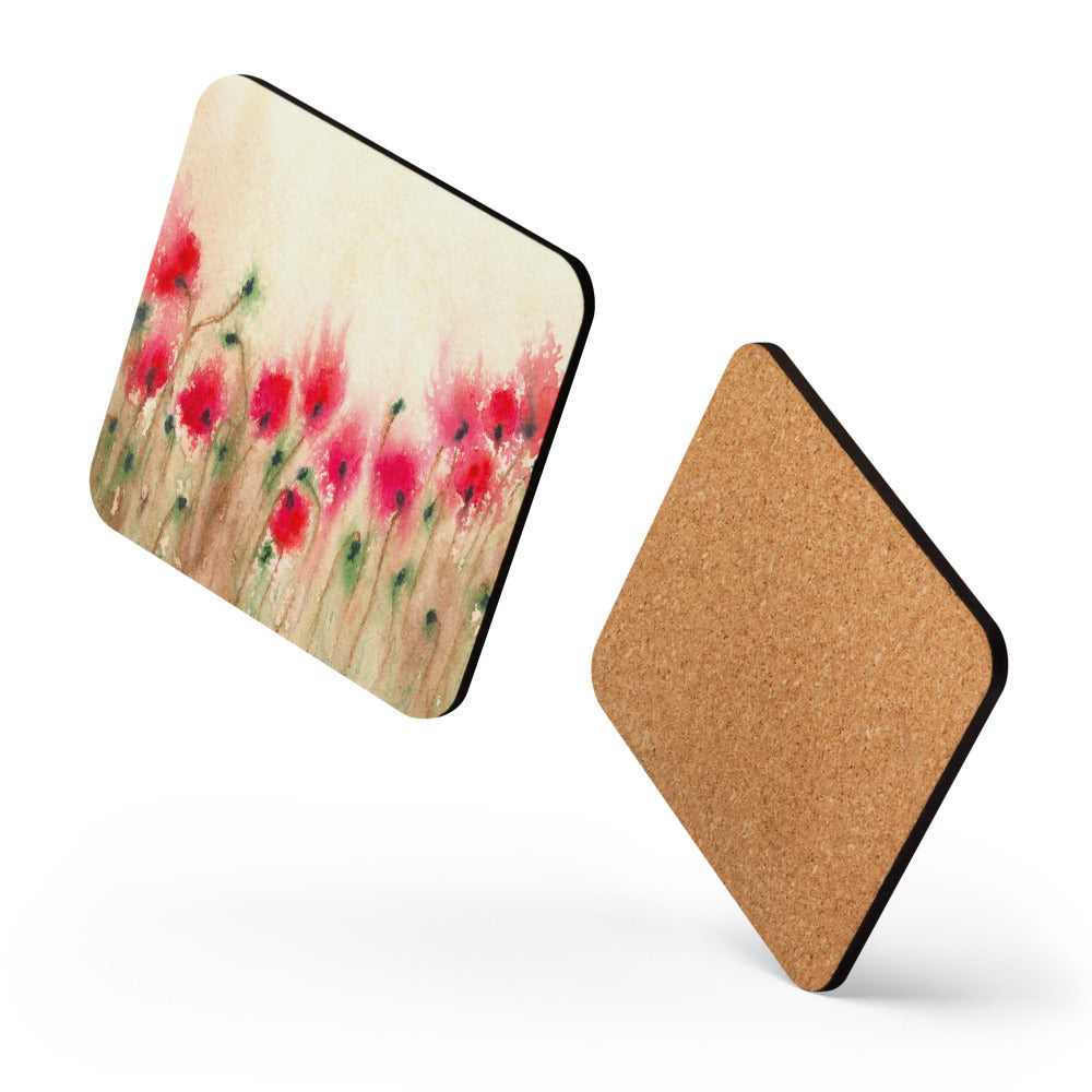 Field of Poppies Coaster Set