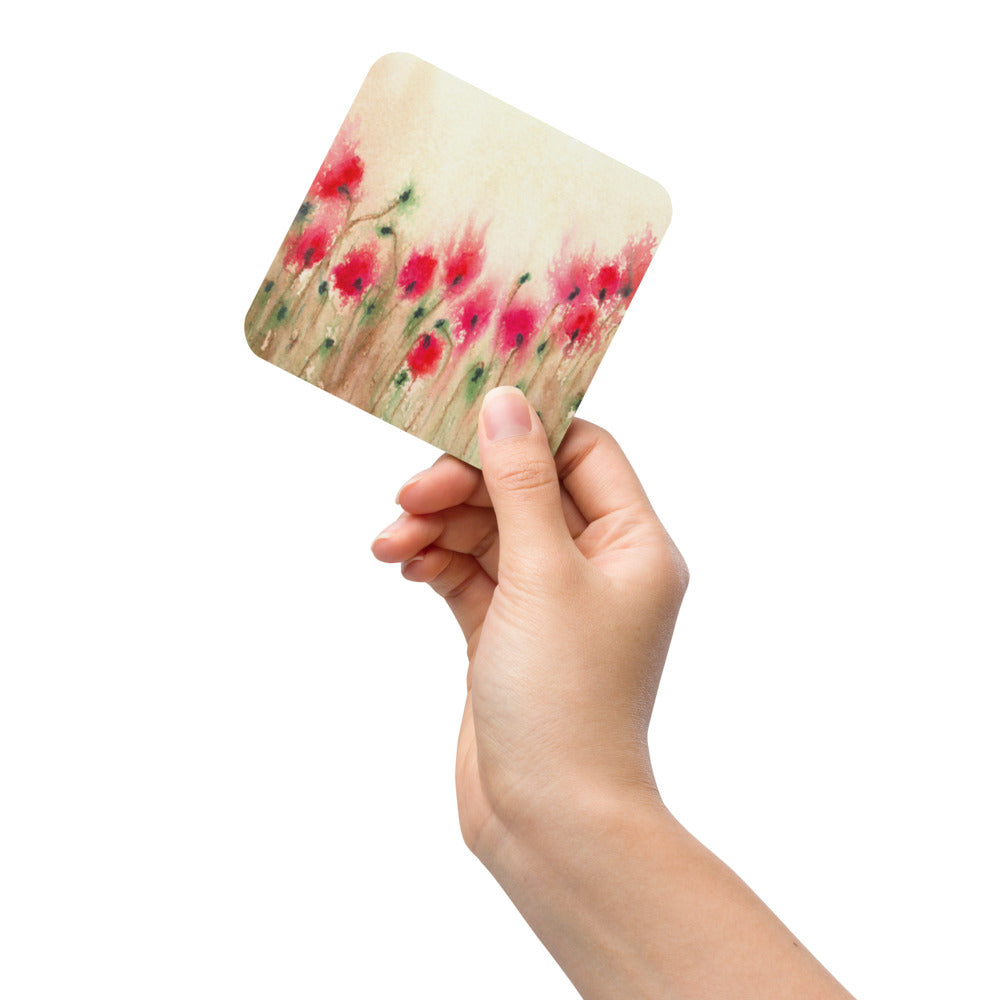 Field of Poppies Coaster Set