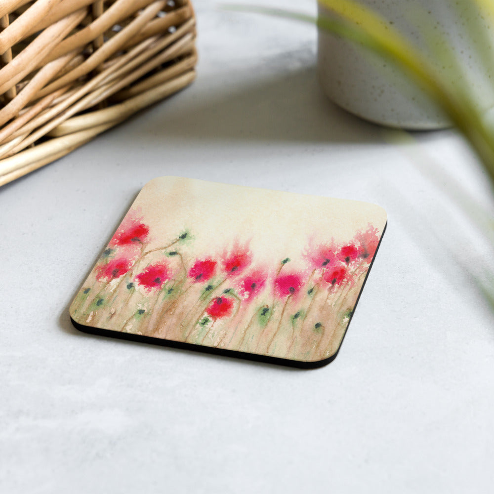 Field of Poppies Coaster Set