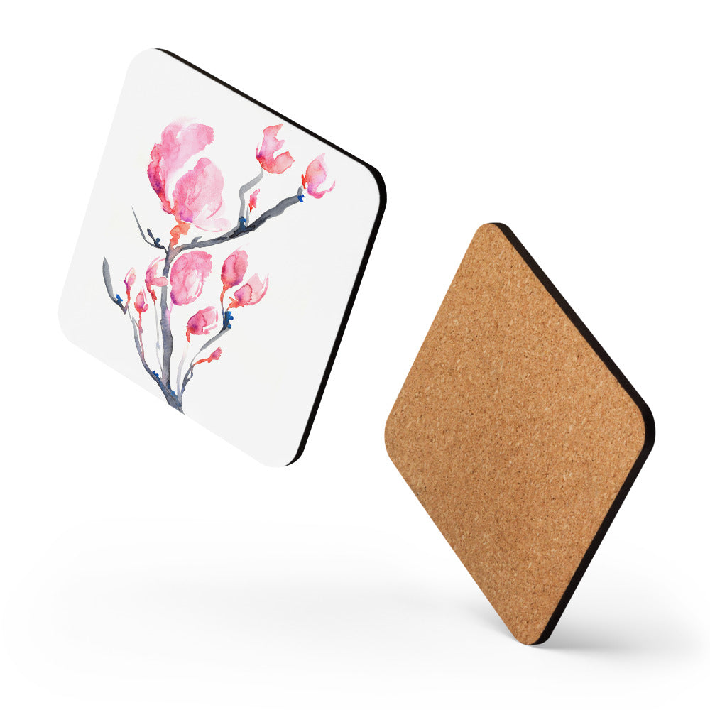 Japanese Magnolia Coaster Set