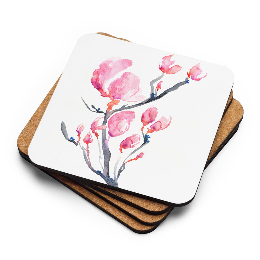 Japanese Magnolia Coaster Set