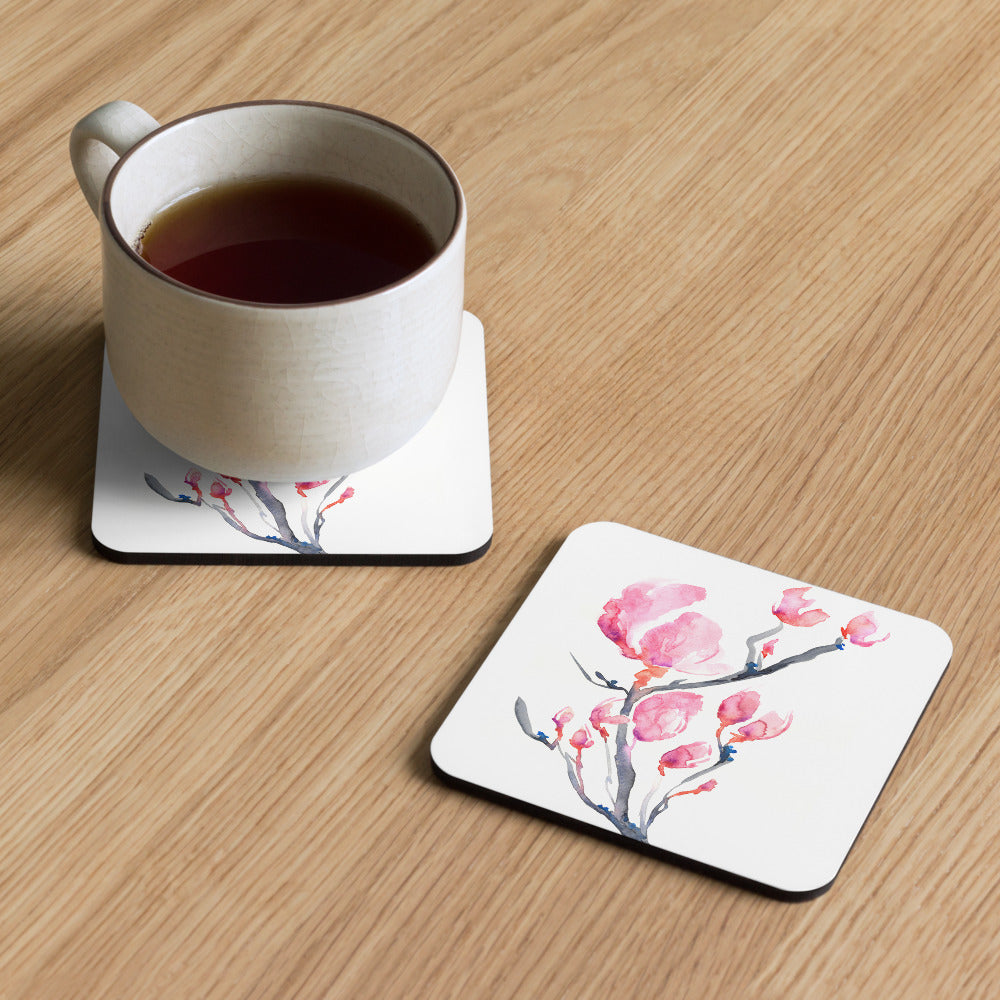 Japanese Magnolia Coaster Set