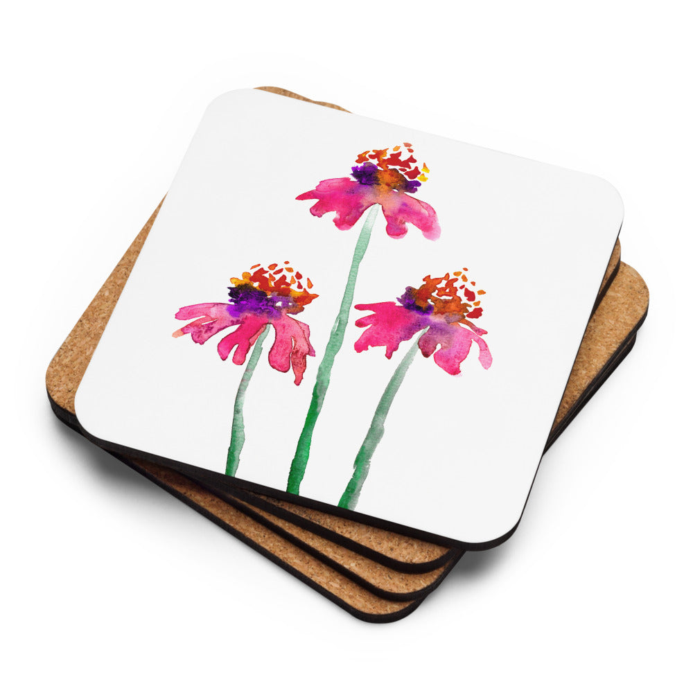 Echinacea Coaster Set