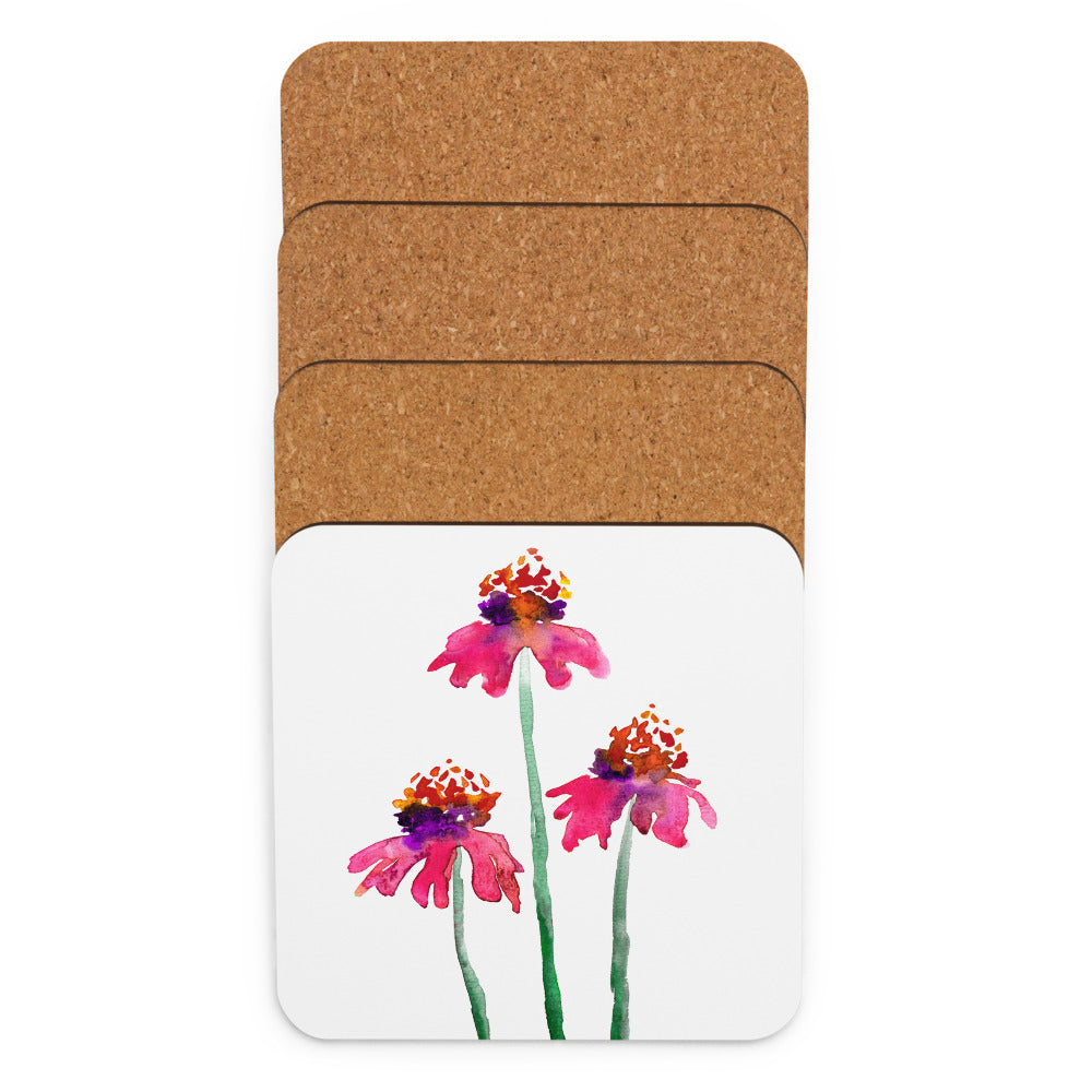 Echinacea Coaster Set