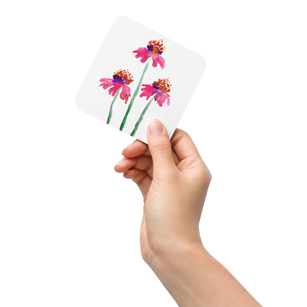 Echinacea Coaster Set