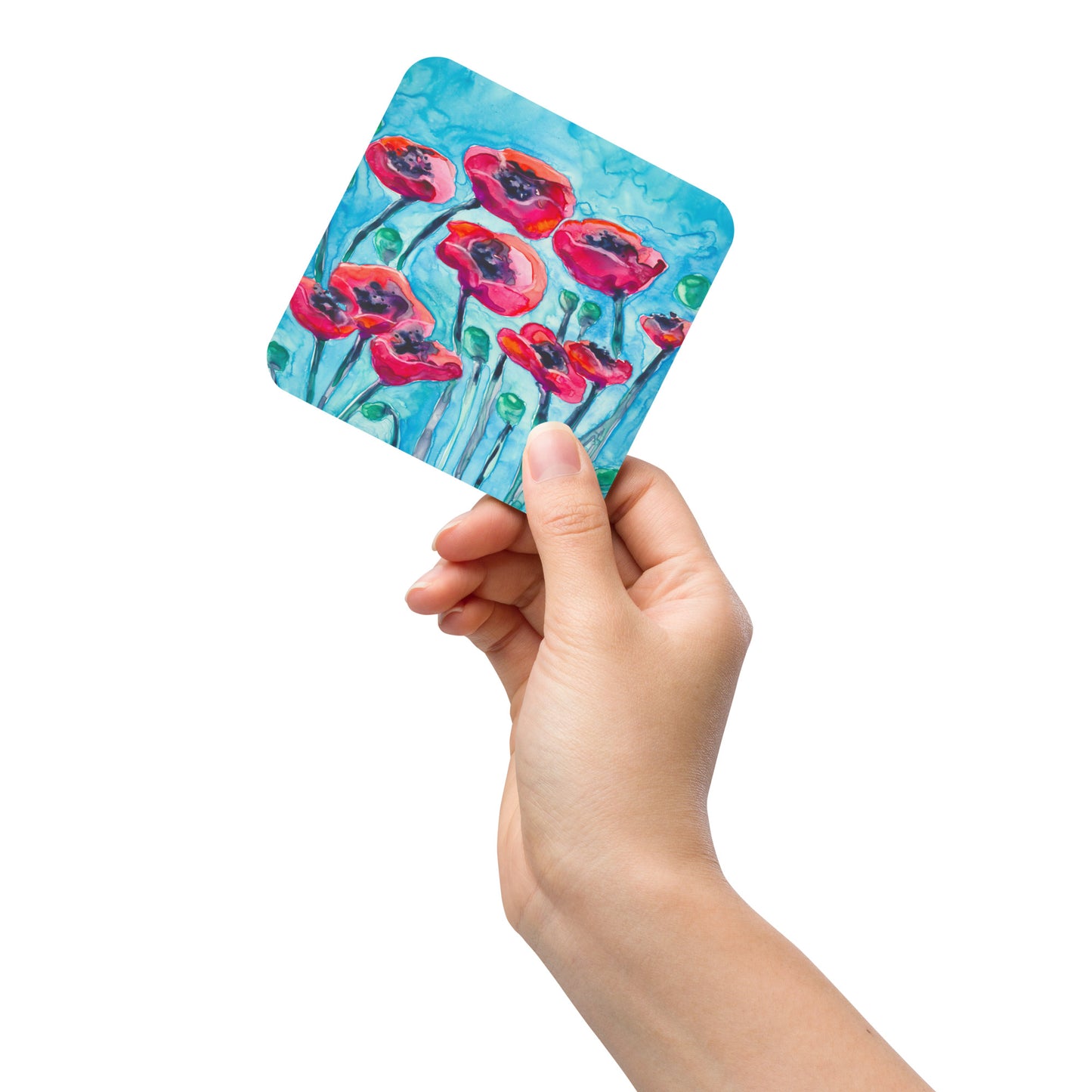 Poppy Sky Coaster Set