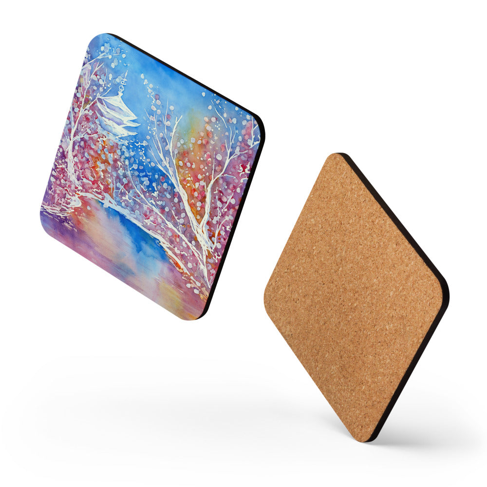 Japanese Temple Coaster Set