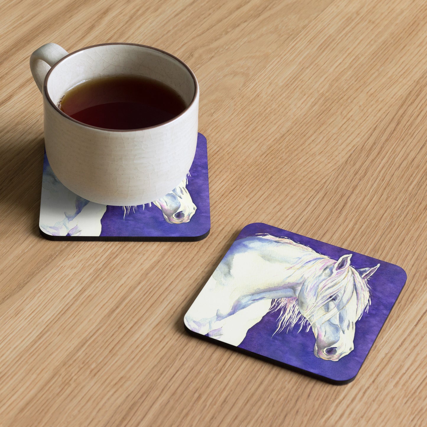 White Horse Coaster Set