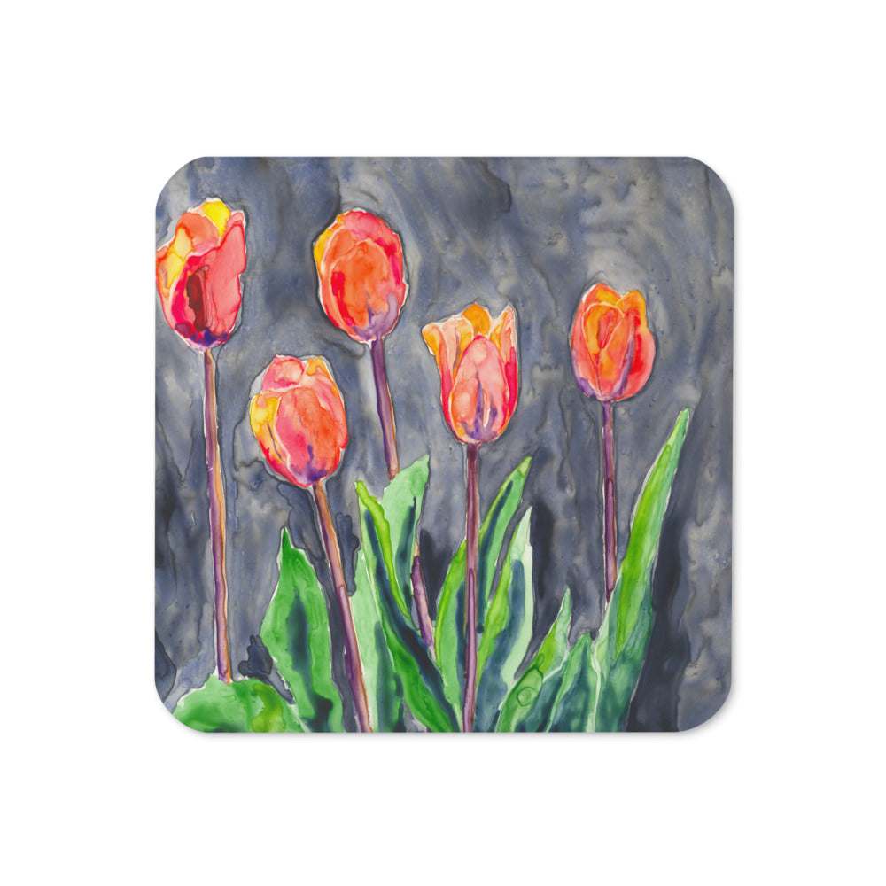 All in a Row Tulips Coaster Set