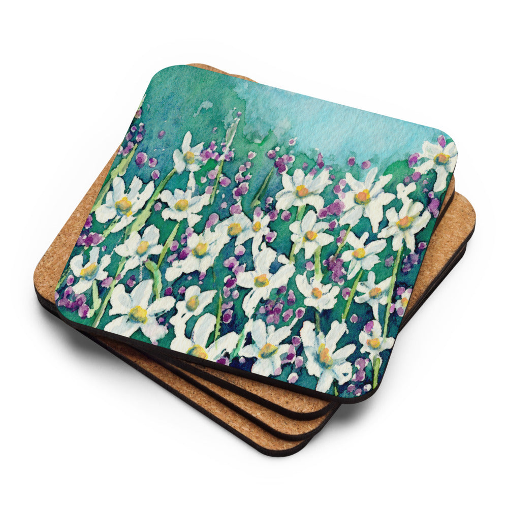 Dancing Daisies Coaster Set