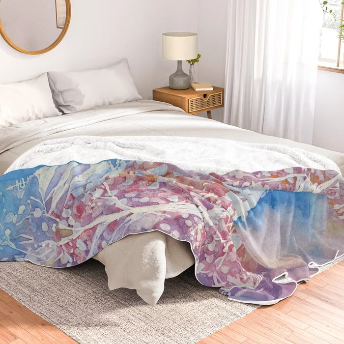 Senso-ji Japanese Temple Fleece Blanket