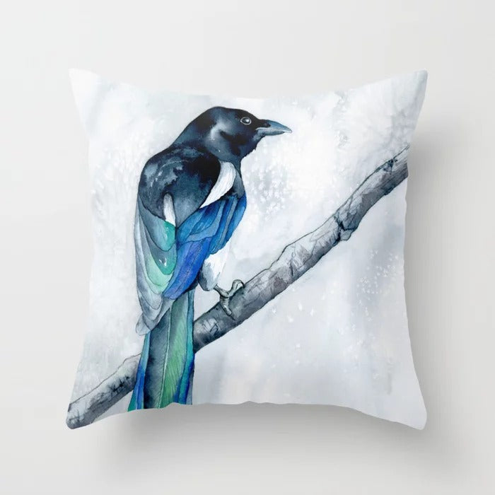 Magpie Decorative Pillow Cover