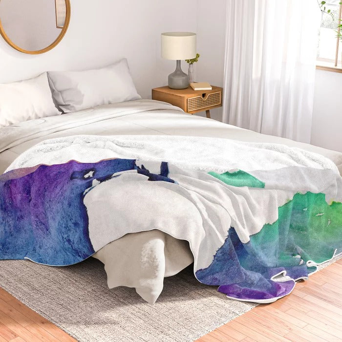 Hue Tree II Fleece Blanket