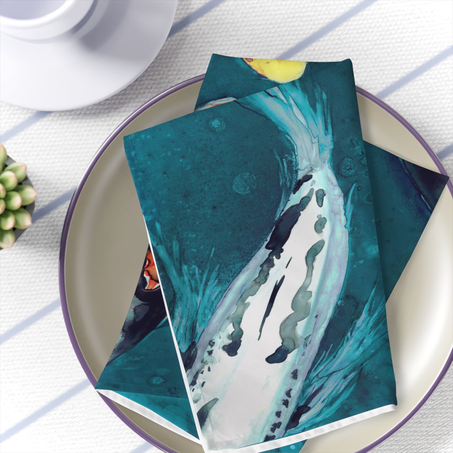 Water Ballet Koi Cloth Napkins