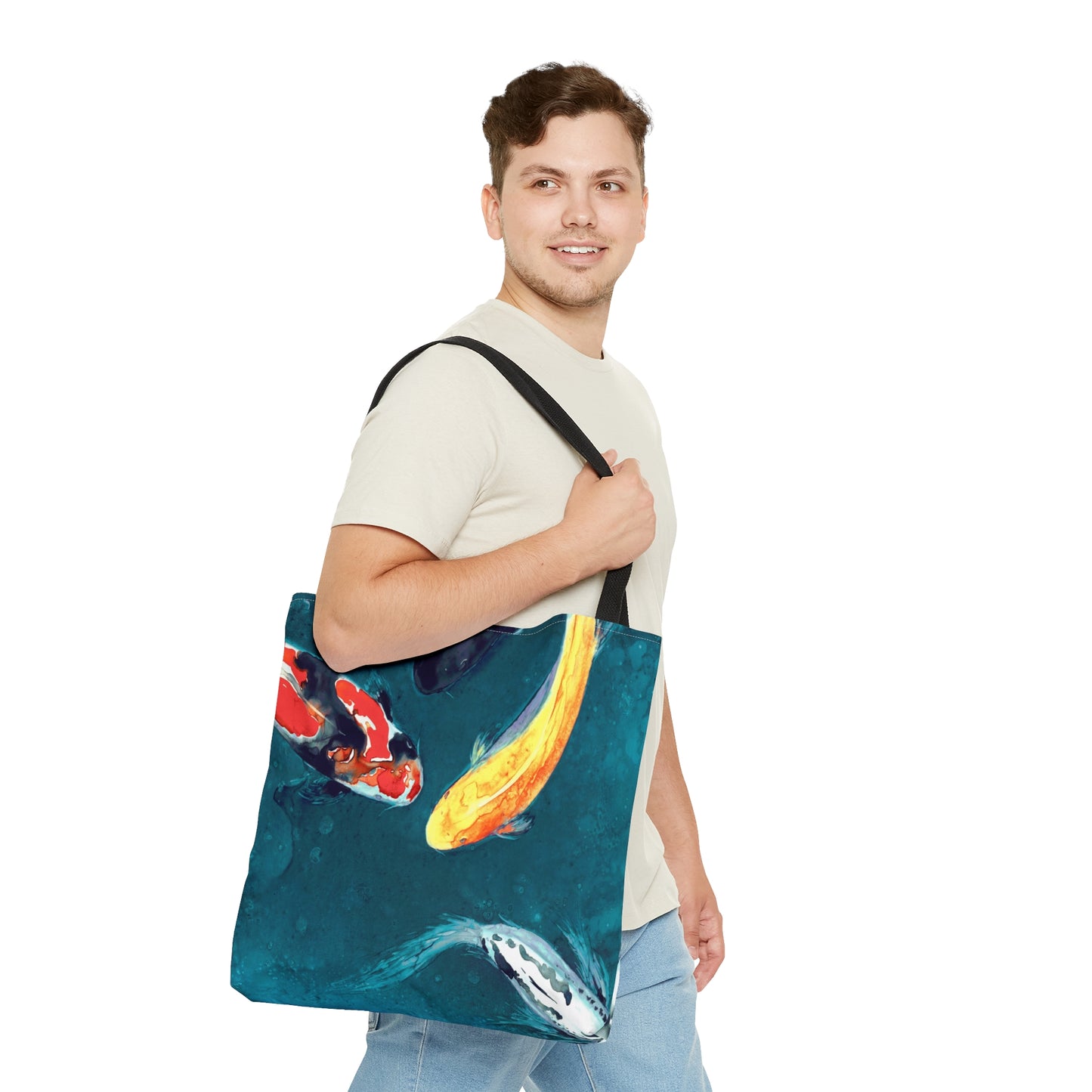 Water Ballet Koi Tote Bag