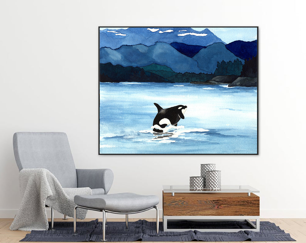 Orca Breach - Art Print