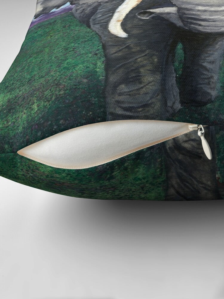 Elephant Decorative Pillow Cover