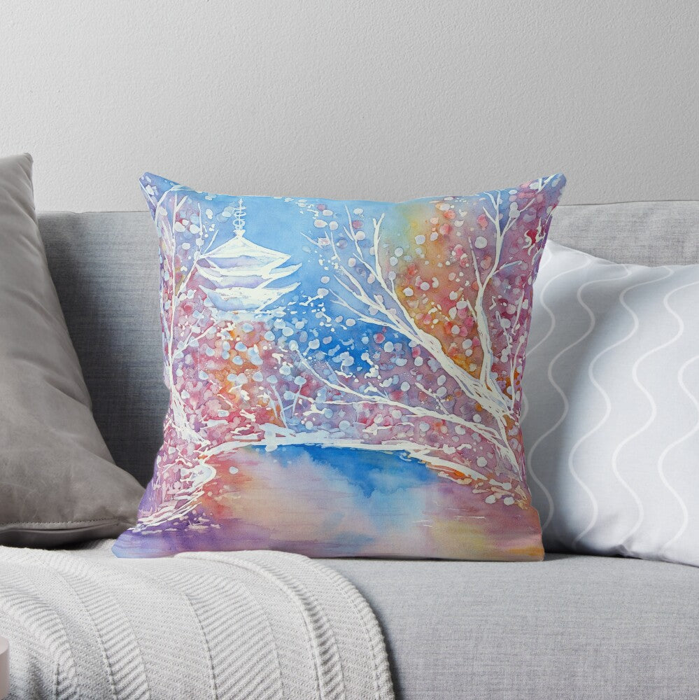 Senso-ji Japanese Temple Decorative Pillow Cover